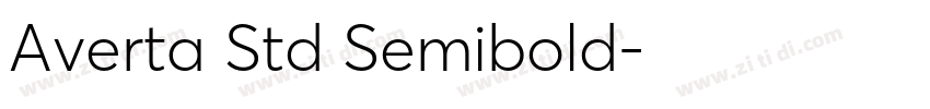 Averta Std Semibold字体转换 Averta Std Semibold字体转换